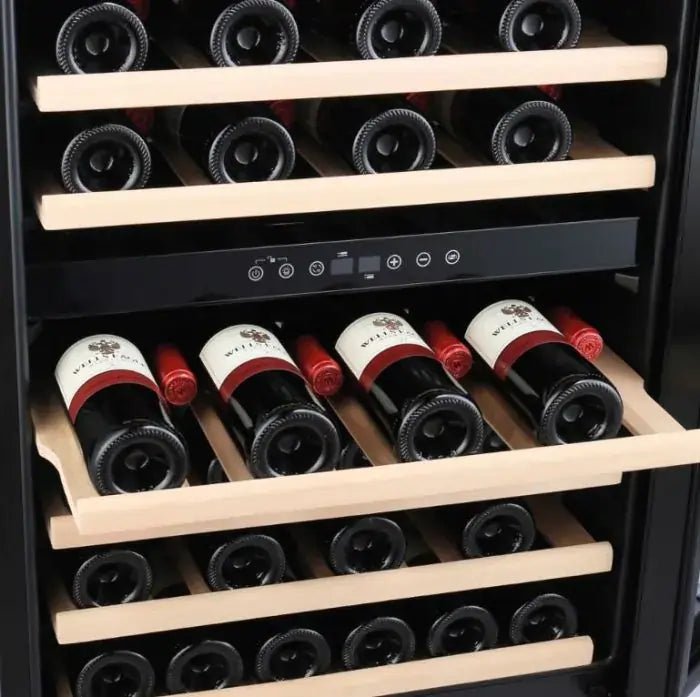 Amica AWC600SS Freestanding 60cm Dual Temperature Wine Cooler | Atlantic Electrics - 41288216543455 