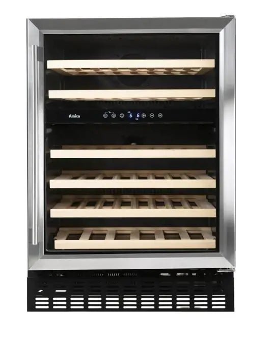 Amica AWC600SS Freestanding 60cm Dual Temperature Wine Cooler | Atlantic Electrics - 41288216510687 