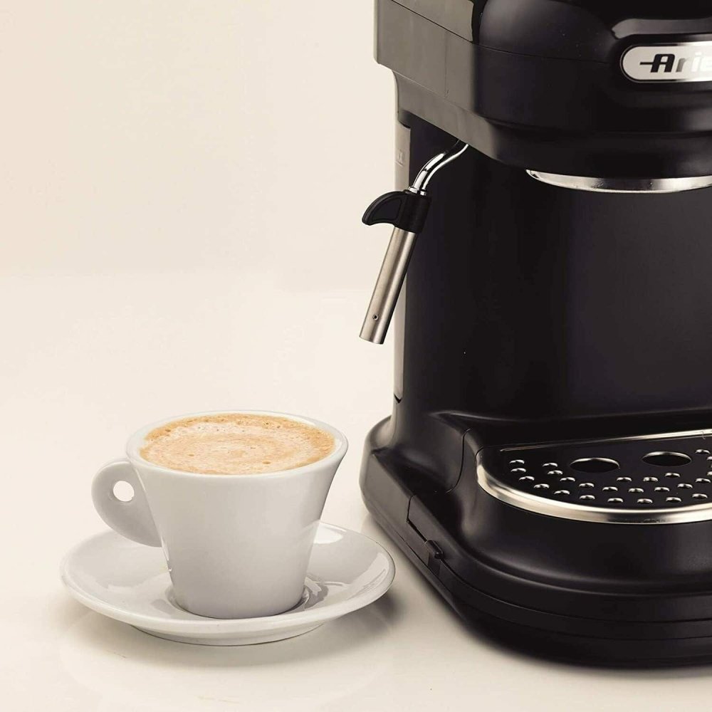 Ariete AR1319 Moderna Espresso Coffee Machine with Grinder Black | Atlantic Electrics - 39477724938463 
