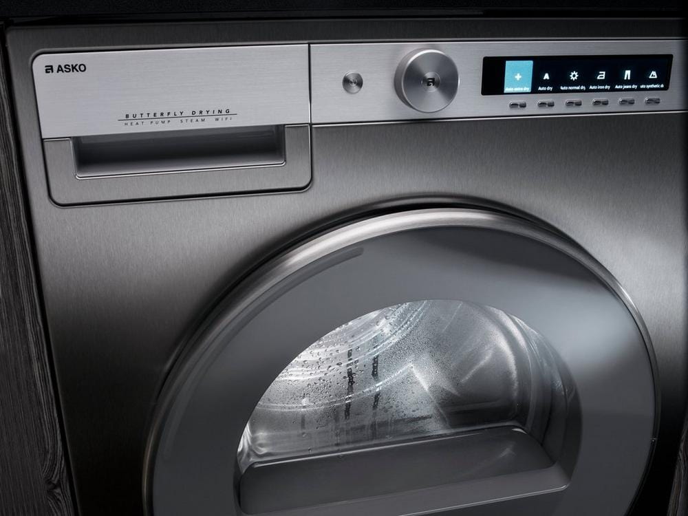 ASKO T608HXSUK 8kg Heat Pump Tumble Dryer Stainless Steel | Atlantic Electrics