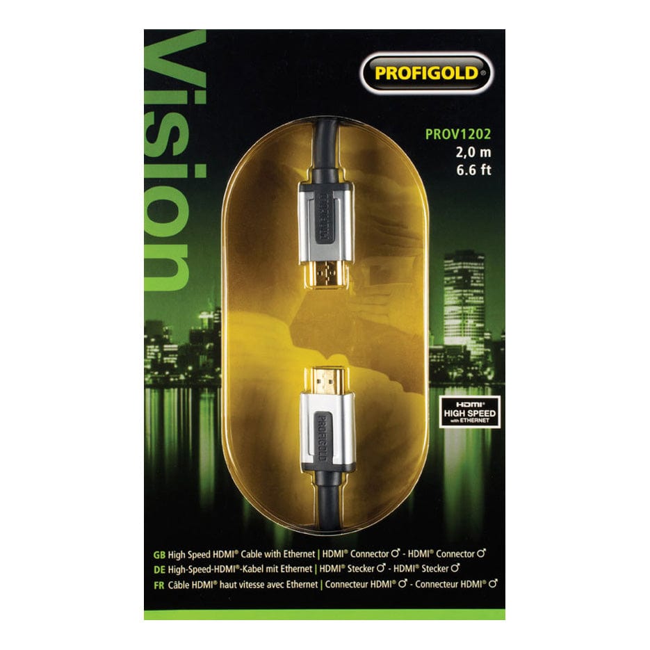 BANDRIDGE 2 metre High Speed HDMI Cable with Ethernet (PROV1202) | Atlantic Electrics - 39477725069535 