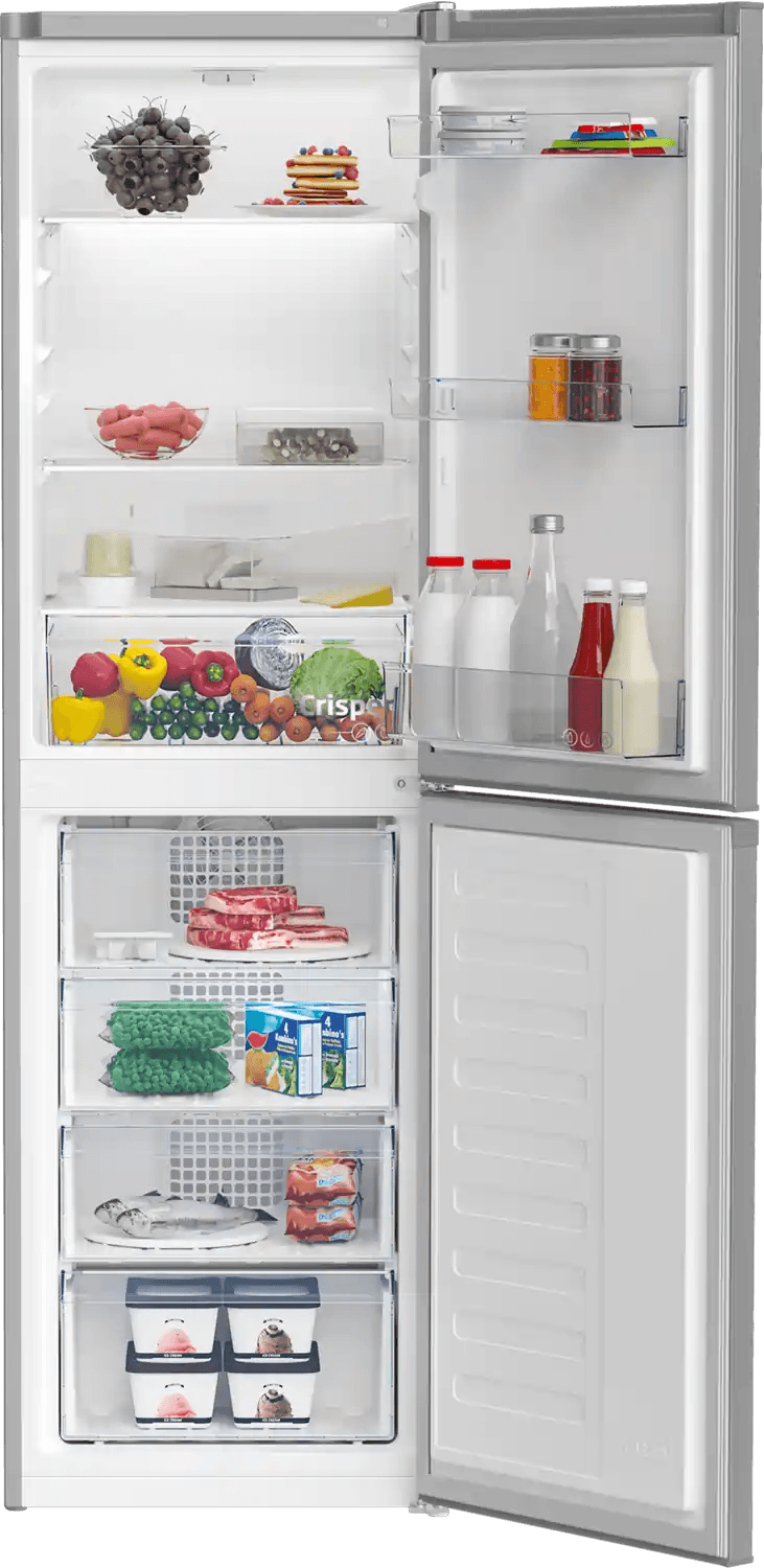 Beko CCFM4582S 54cm 50/50 Frost Free Fridge Freezer - Silver | Atlantic Electrics - 40263331872991 