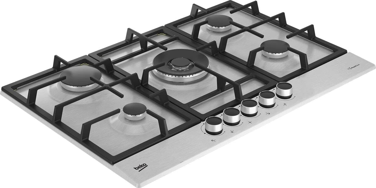 Beko CIHYG32SXE 75cm Gas Hob Stainless Steel | Atlantic Electrics