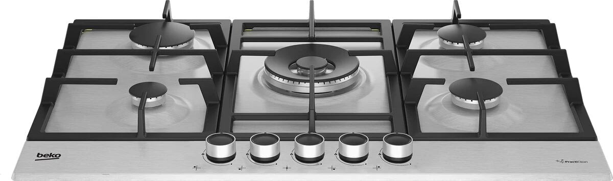 Beko CIHYG32SXE 75cm Gas Hob Stainless Steel | Atlantic Electrics