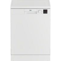 Thumbnail Beko DVN05C20W Full Size Dishwasher White 13 Place Settings - 39477730443487
