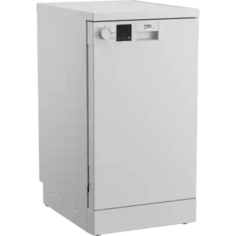 Beko DVS05C20W Freestanding Slimline Dishwasher 10 Place Settings - White | Atlantic Electrics - 40684414304479 