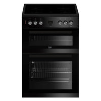 Thumbnail Beko EDC633K 60cm Double Oven Electric Cooker with Ceramic Hob - 39477730476255
