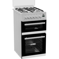Thumbnail Beko EDG507W Gas Cooker with Double Oven - 40157492936927