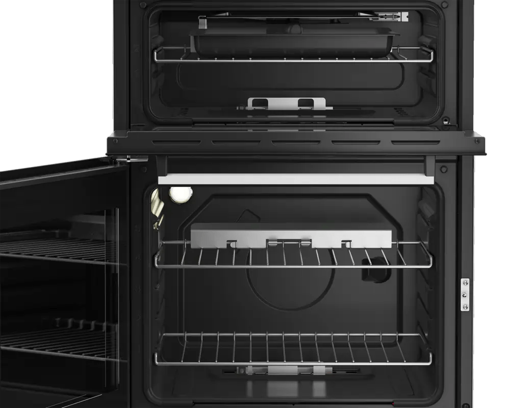 Beko EDG634W 60cm Double Oven Gas Cooker with Gas Hob - White | Atlantic Electrics - 40452081942751 