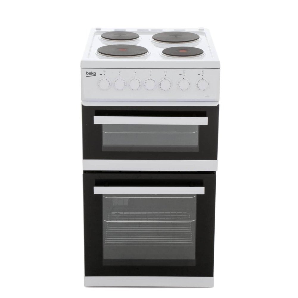 Beko EDP503W 50cm Electric Double Oven with Grill Cooker White - Atlantic Electrics - 39477737586911 