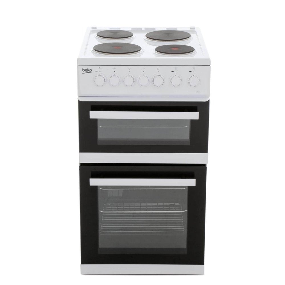Beko EDP503W 50cm Electric Double Oven with Grill Cooker White | Atlantic Electrics - 39477737586911 