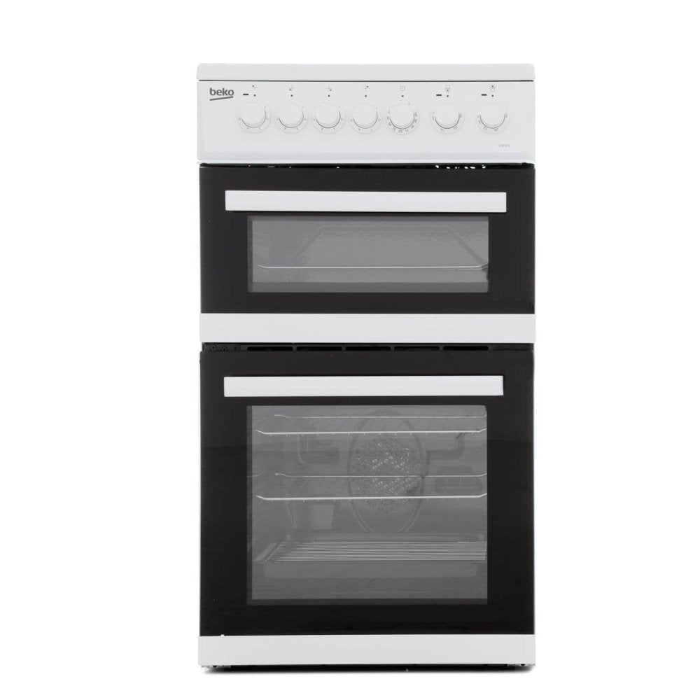 Beko EDP503W 50cm Electric Double Oven with Grill Cooker White - Atlantic Electrics - 39477737750751 