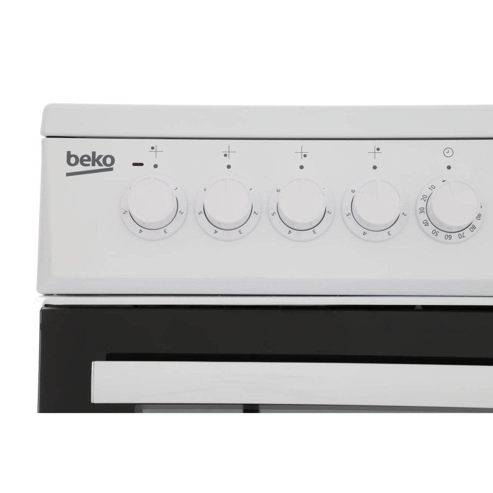Beko EDP503W 50cm Electric Double Oven with Grill Cooker White | Atlantic Electrics - 39477737947359 