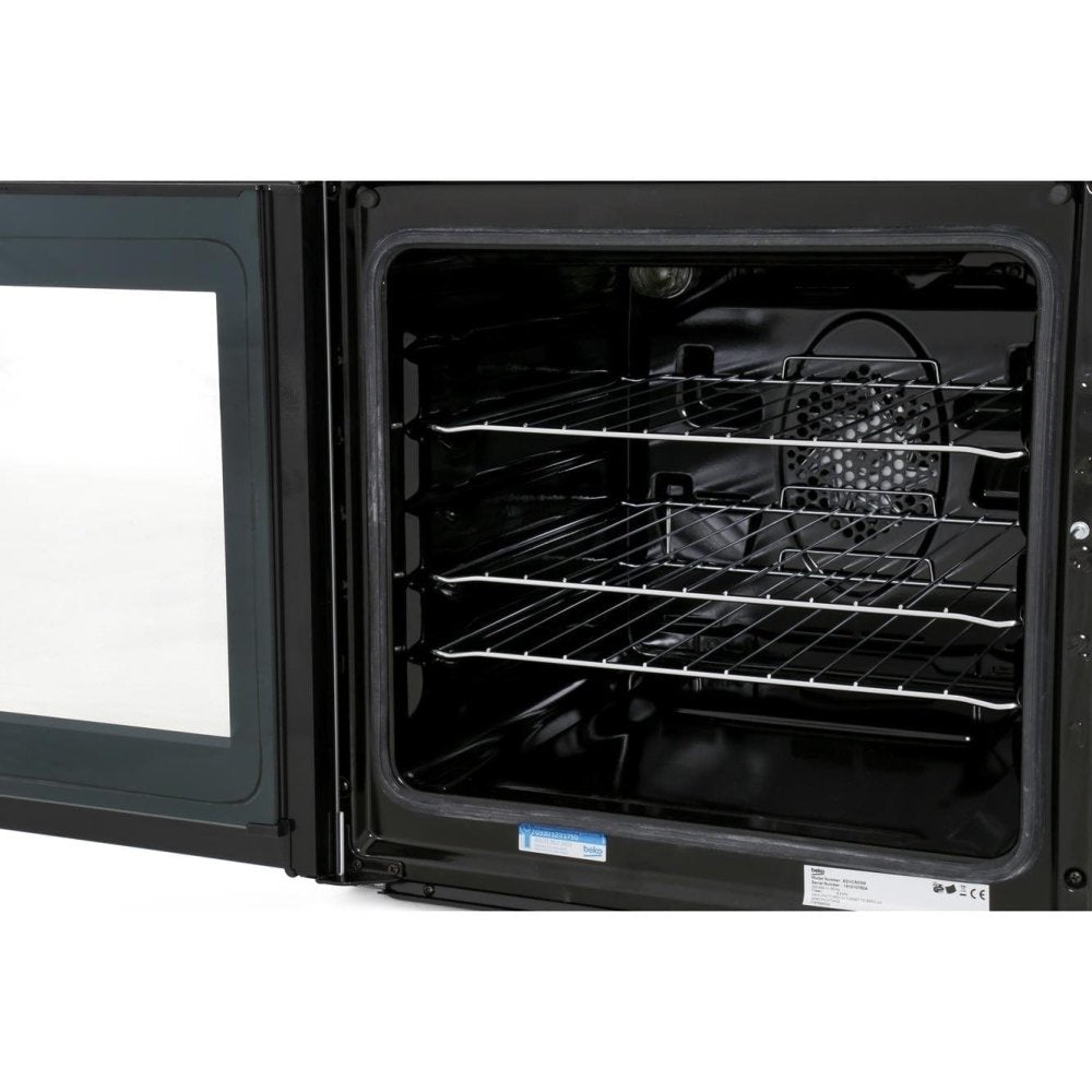 Beko EDVC503W 50cm Double Oven Electric Cooker - White - Atlantic Electrics - 39477736440031 
