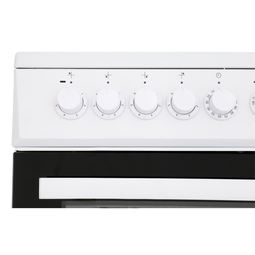 Beko EDVC503W 50cm Double Oven Electric Cooker - White - Atlantic Electrics - 39477736538335 