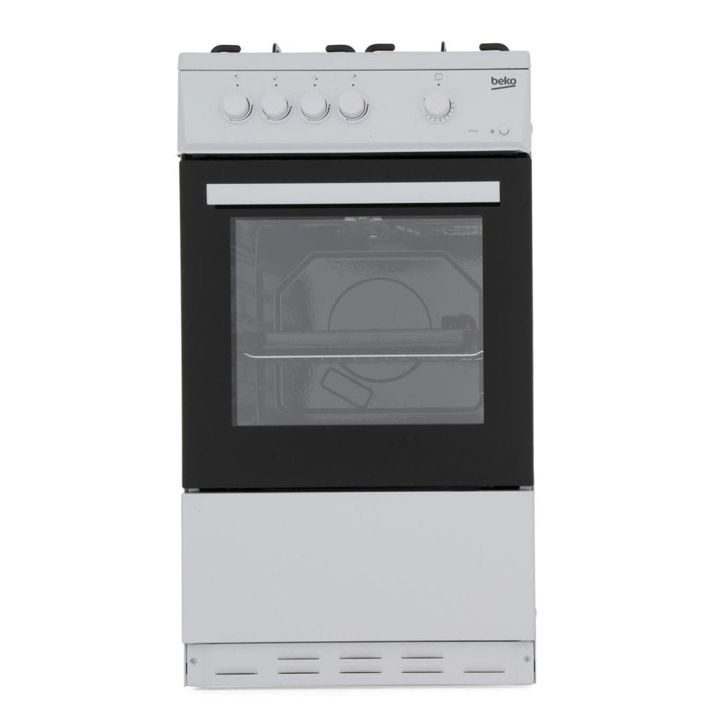 Beko ESG50W 50cm Single Oven Gas Cooker - White | Atlantic Electrics - 39477735424223 