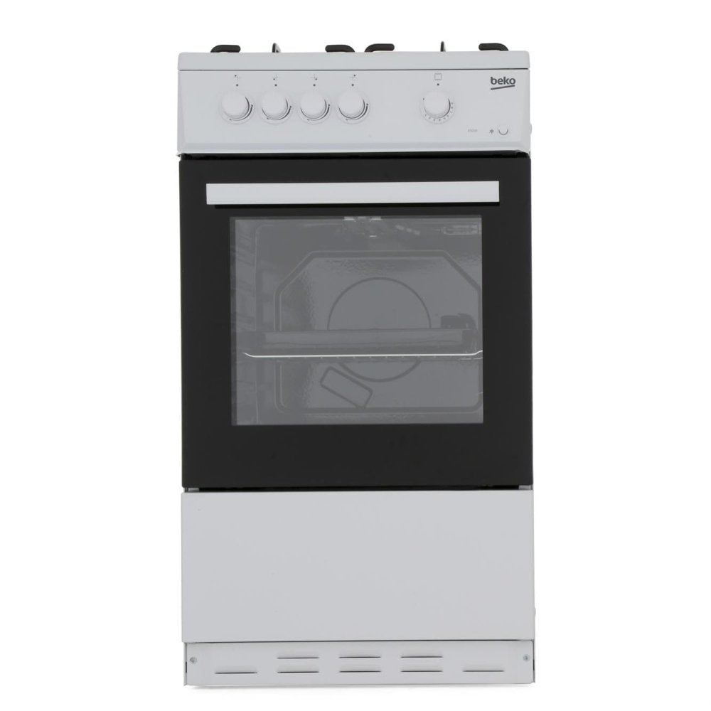 Beko ESG50W 50cm Single Oven Gas Cooker - White - Atlantic Electrics - 39477735424223 