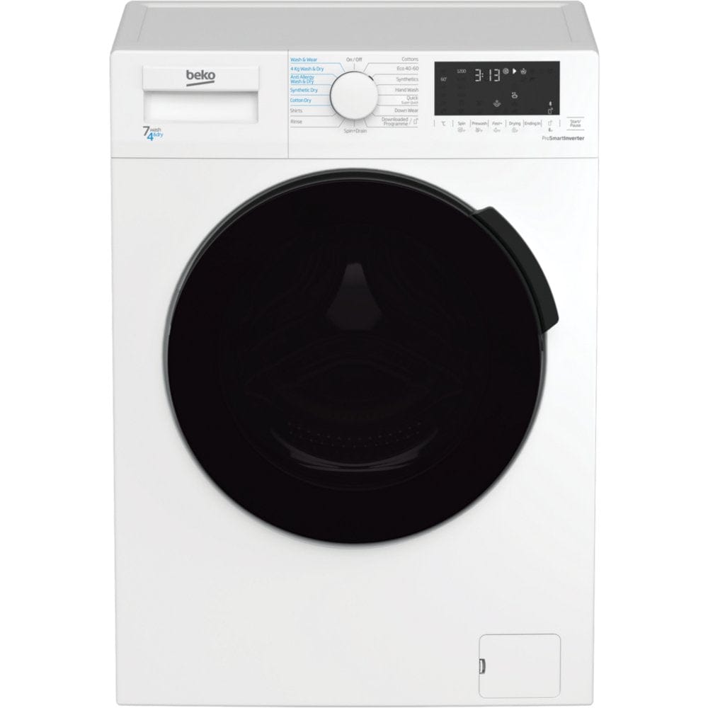 Beko WDL742441W 7kg-4kg 1200 Spin Washer Dryer - White | Atlantic Electrics - 39477733753055 