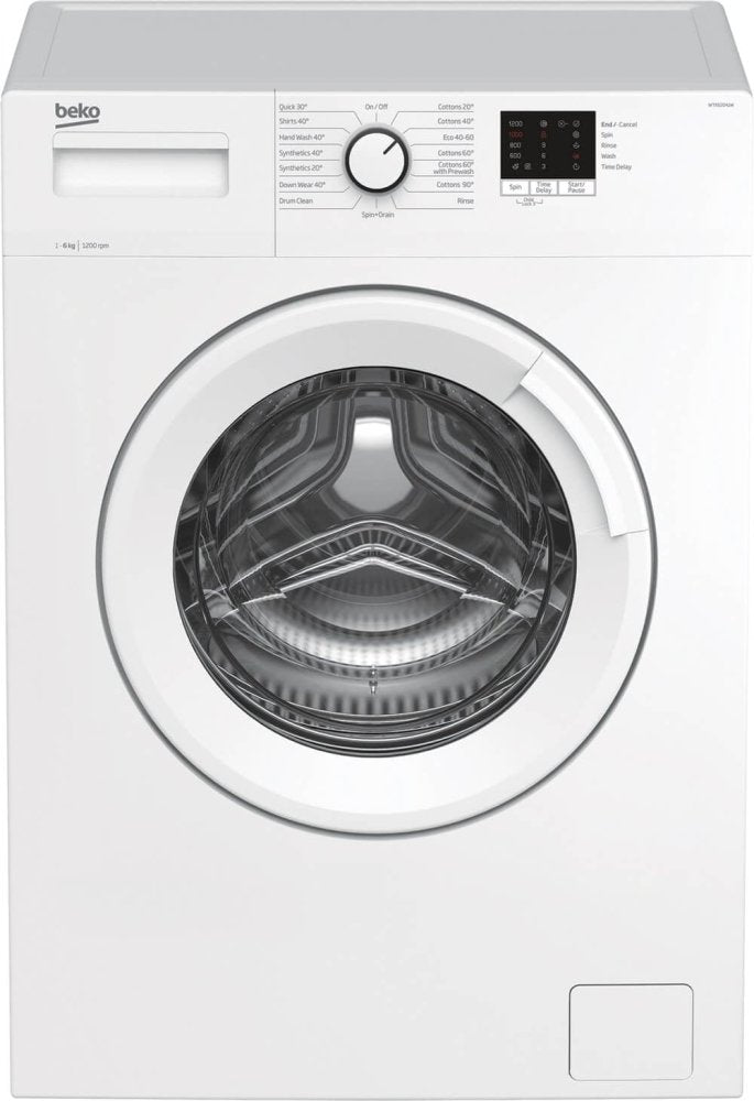 Beko WTK62041W 6kg 1200 Spin Washing Machine with Quick Programme - White - Atlantic Electrics