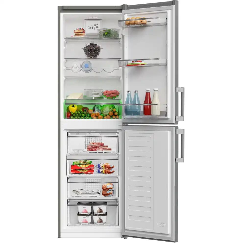 Blomberg KGM4574VPS 55cm 50/50 Frost Free Fridge Freezer - Stainless Steel | Atlantic Electrics - 40452092723423 