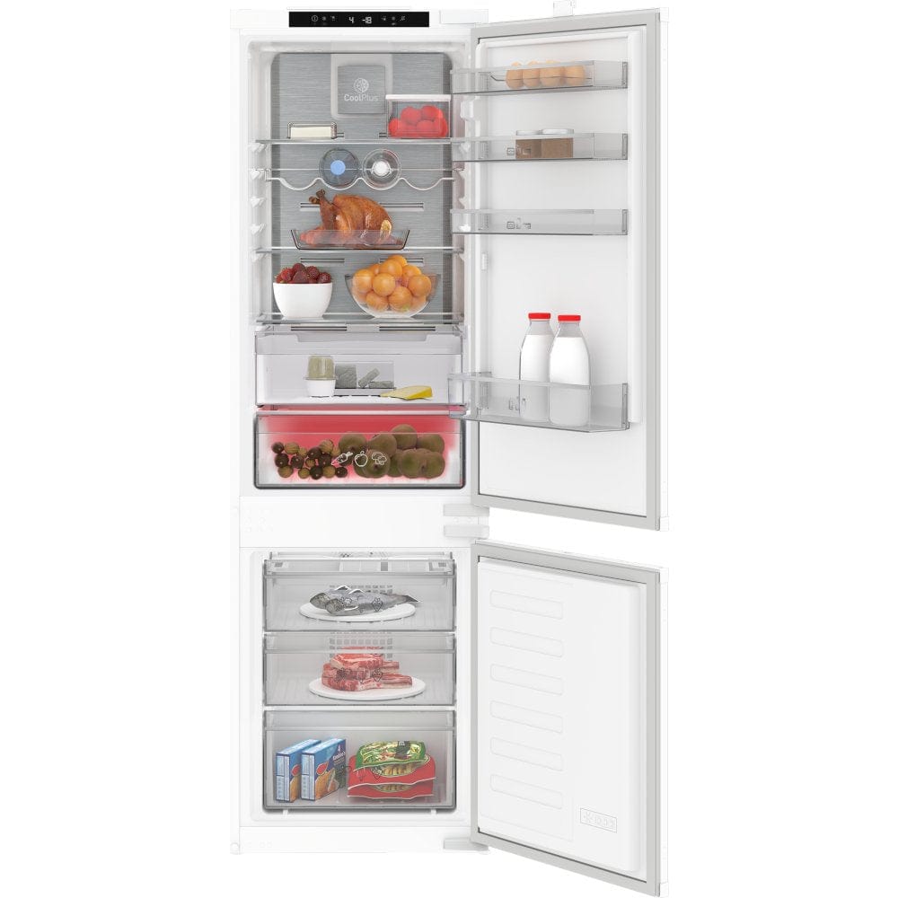 Blomberg KND4554VI 70-30 Intergrated Fridge Freezer - White | Atlantic Electrics