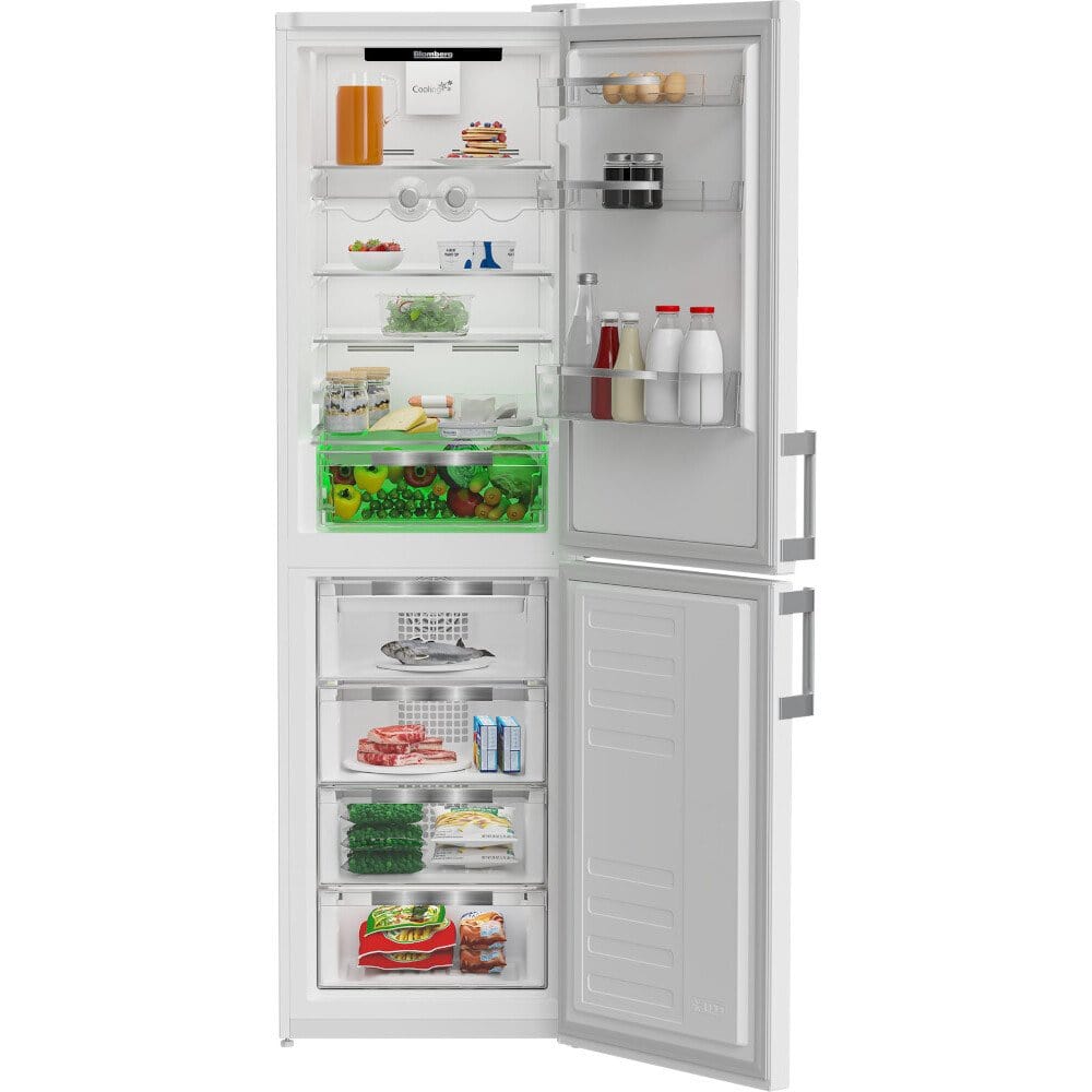 Blomberg KND464VW 59.5cm Frost Free Fridge Freezer White | Atlantic Electrics - 39477742403807 
