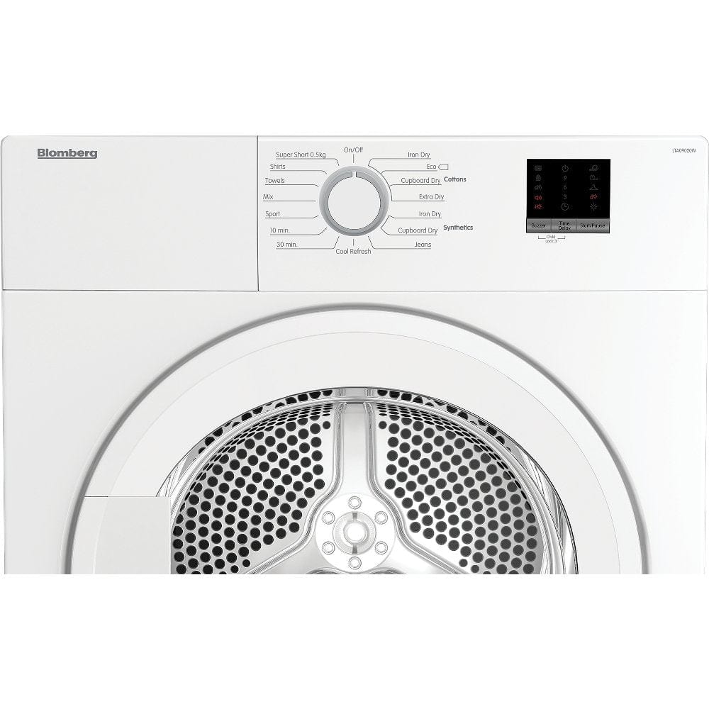 Blomberg LTA09020W 9kg Vented Tumble Dryer White | Atlantic Electrics - 39477745418463 