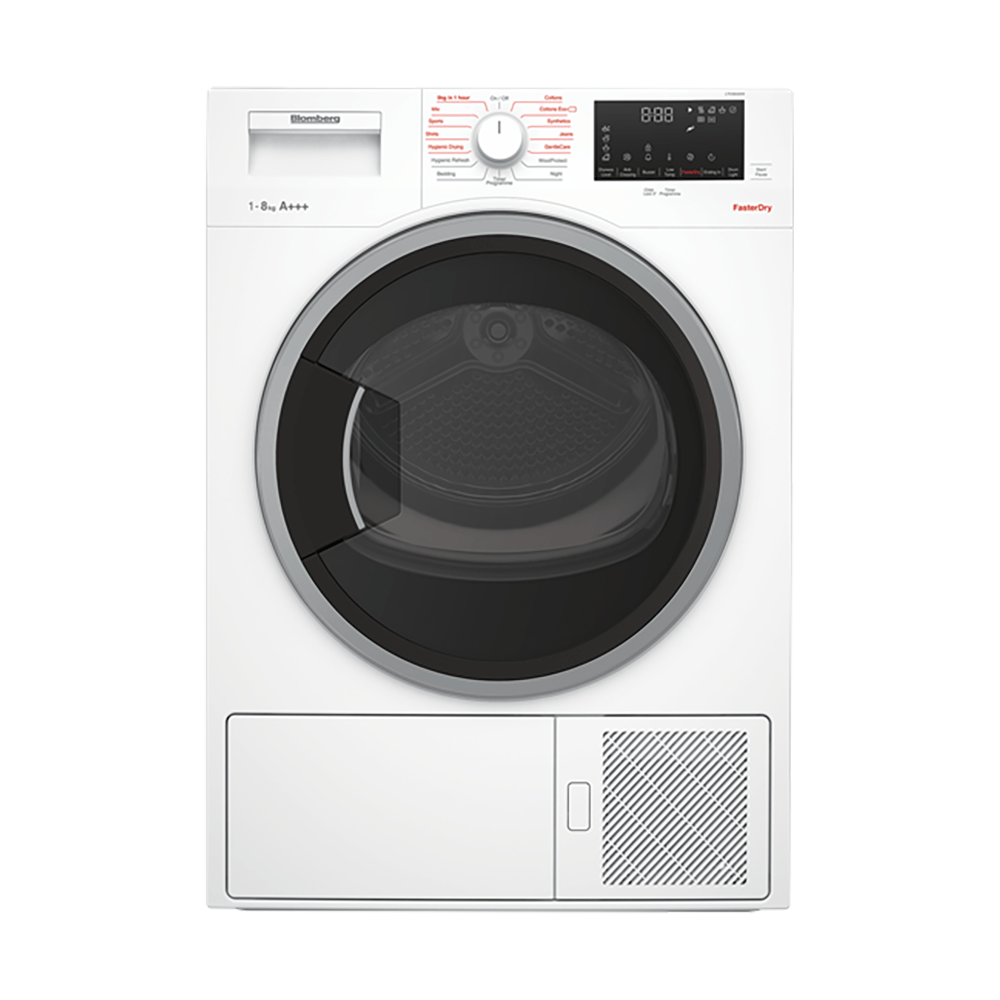 Blomberg LTH38420W 8kg Heat Pump Tumble Dryer- White | Atlantic Electrics - 39477744500959 