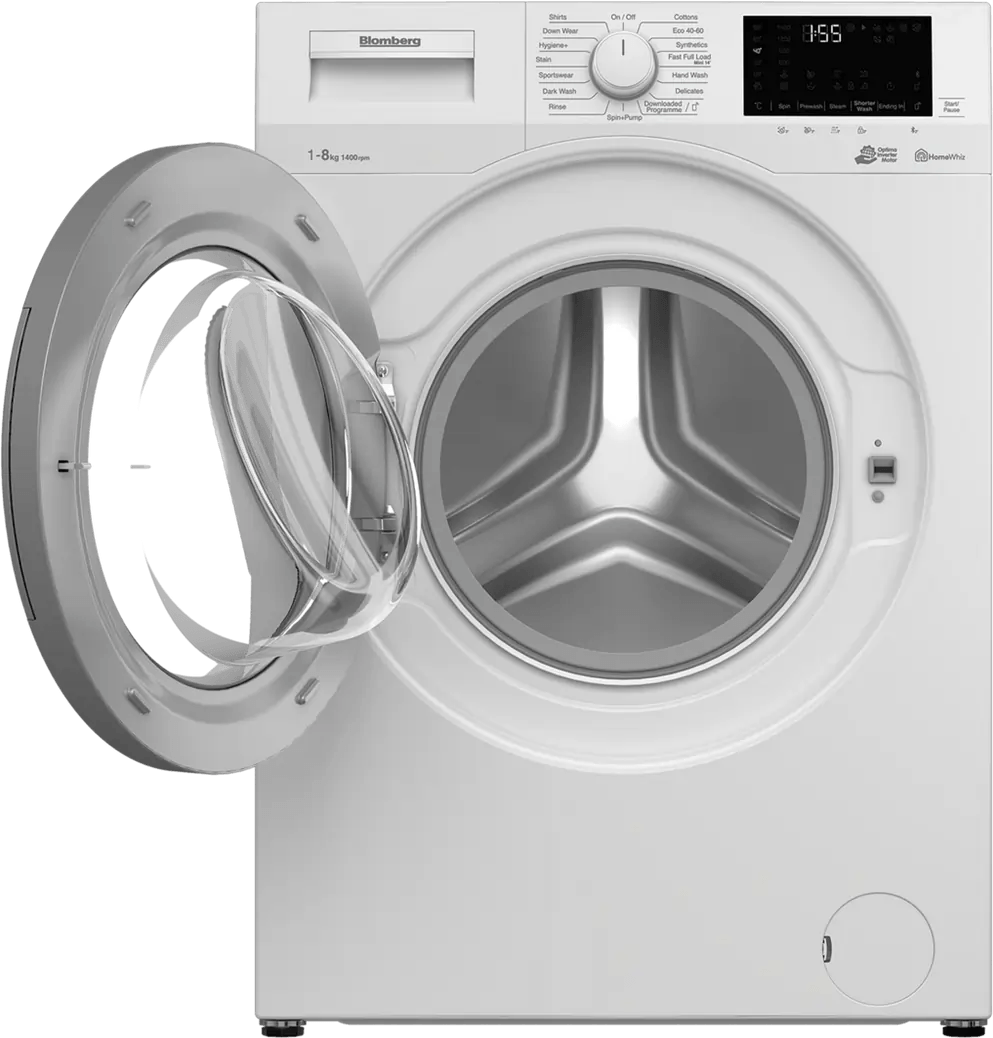 Blomberg LWF184610W 8kg 1400 Spin Washing Machine - White - Atlantic Electrics - 40157494870239 