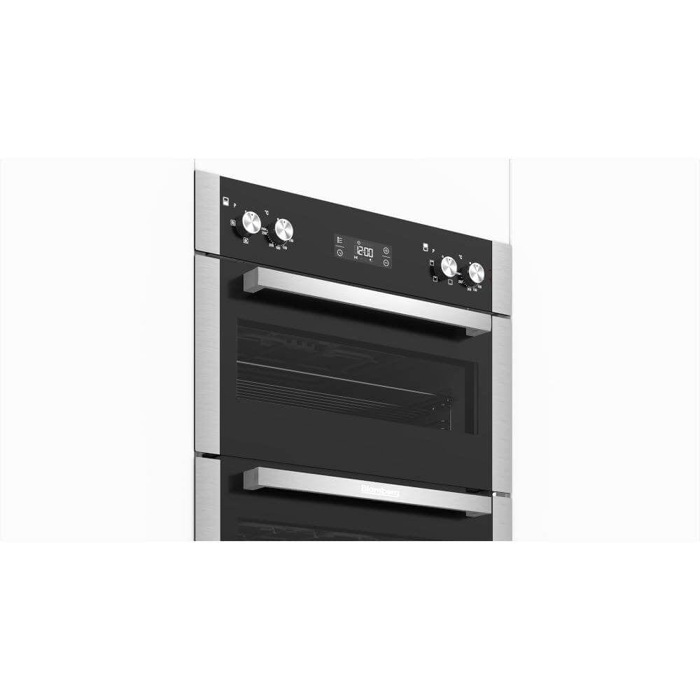 Blomberg ODN9302X Built In Electric Double Oven - Stainless Steel - Atlantic Electrics - 39477747876063 