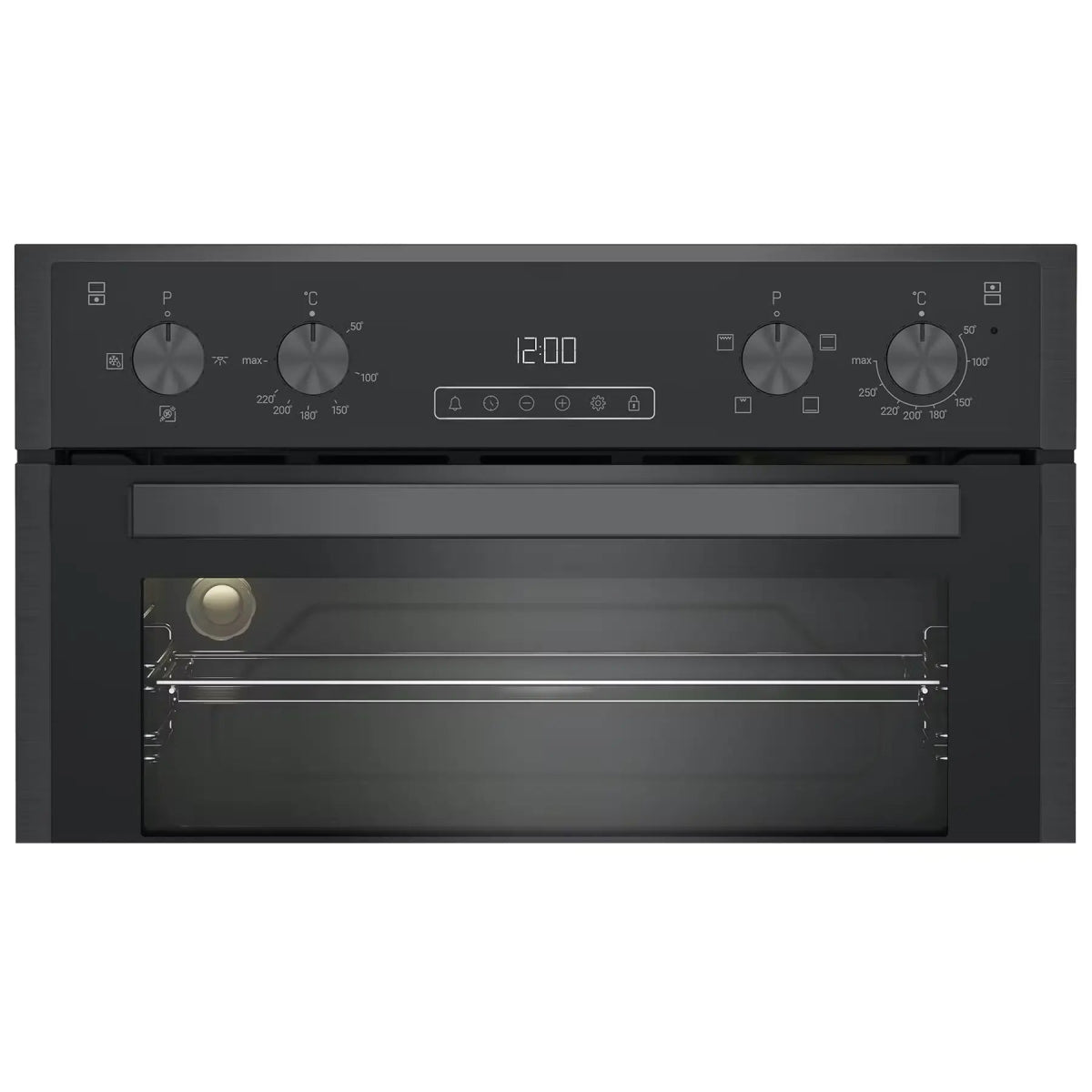 Blomberg ROTN9202DX Built-Under Electric Double Oven - Dark Steel | Atlantic Electrics