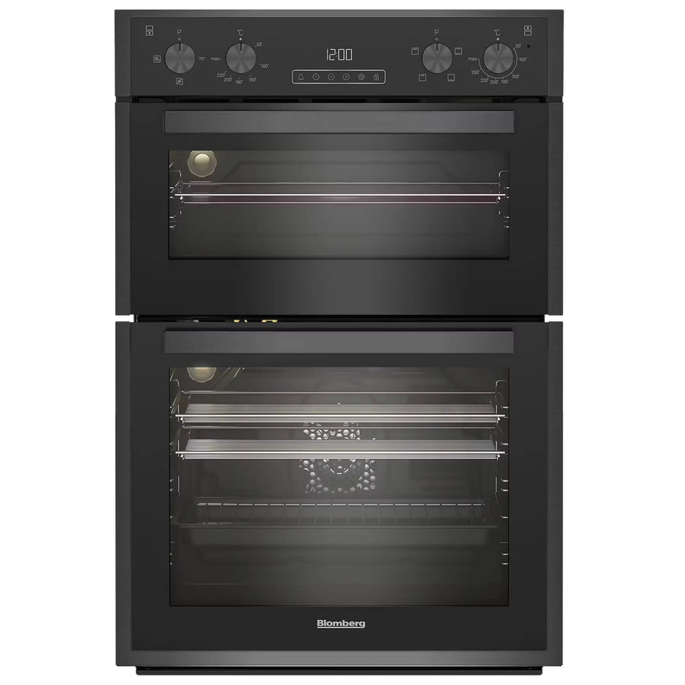 Blomberg ROTN9202DX Built-Under Electric Double Oven - Dark Steel | Atlantic Electrics - 40452094296287 