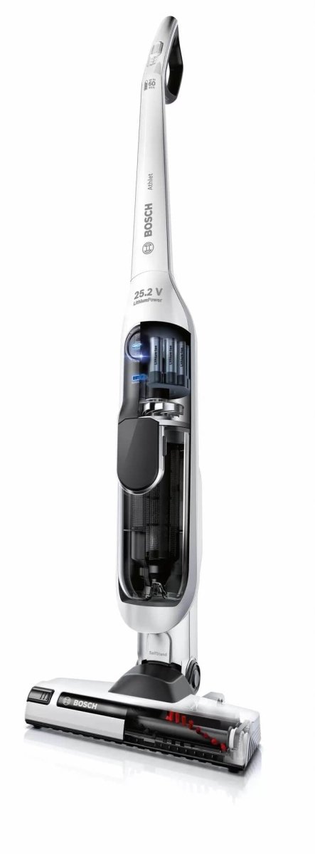 Bosch Athlet BCH625KTGB Cordless Vacuum Cleaner with up to 60 Minutes Run Time - White - Atlantic Electrics - 39477754659039 
