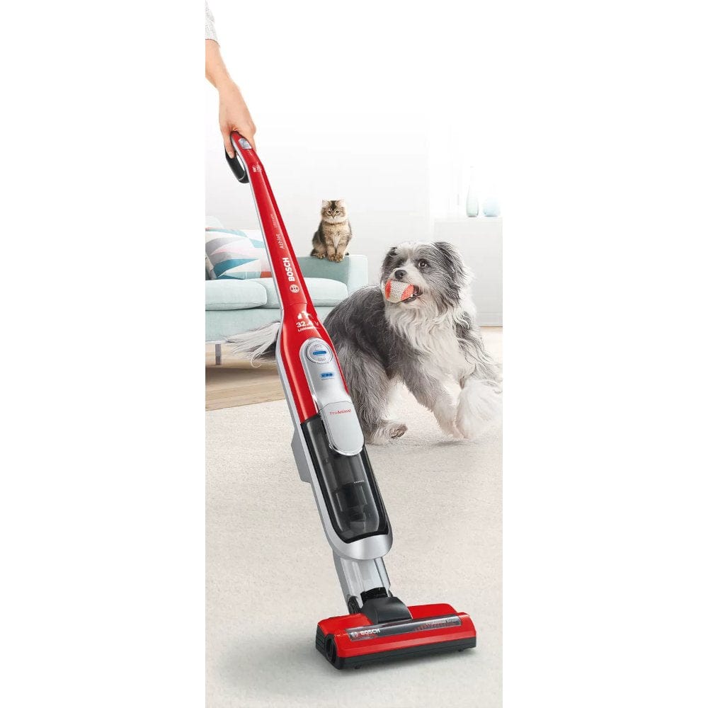 Bosch BCH7PETGB Athlet Serie 8 ProAnimal 32.4V Cordless Vacuum Cleaner, upto 75 minutes runtime Red | Atlantic Electrics - 39477760491743 