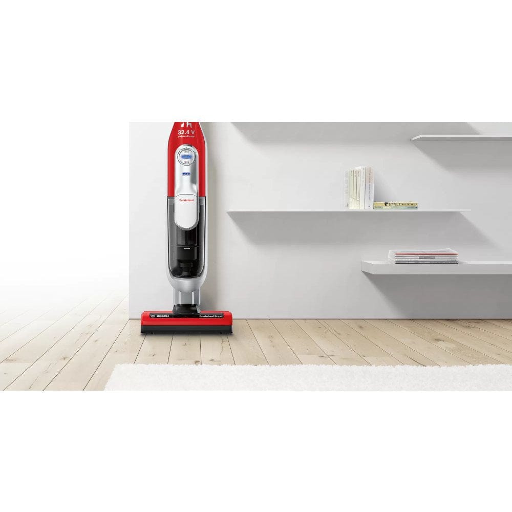 Bosch BCH7PETGB Athlet Serie 8 ProAnimal 32.4V Cordless Vacuum Cleaner, upto 75 minutes runtime Red | Atlantic Electrics - 39477760426207 
