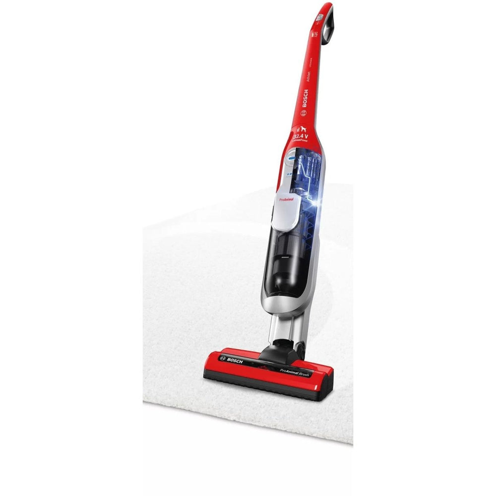 Bosch BCH7PETGB Athlet Serie 8 ProAnimal 32.4V Cordless Vacuum Cleaner, upto 75 minutes runtime Red | Atlantic Electrics - 39477760131295 