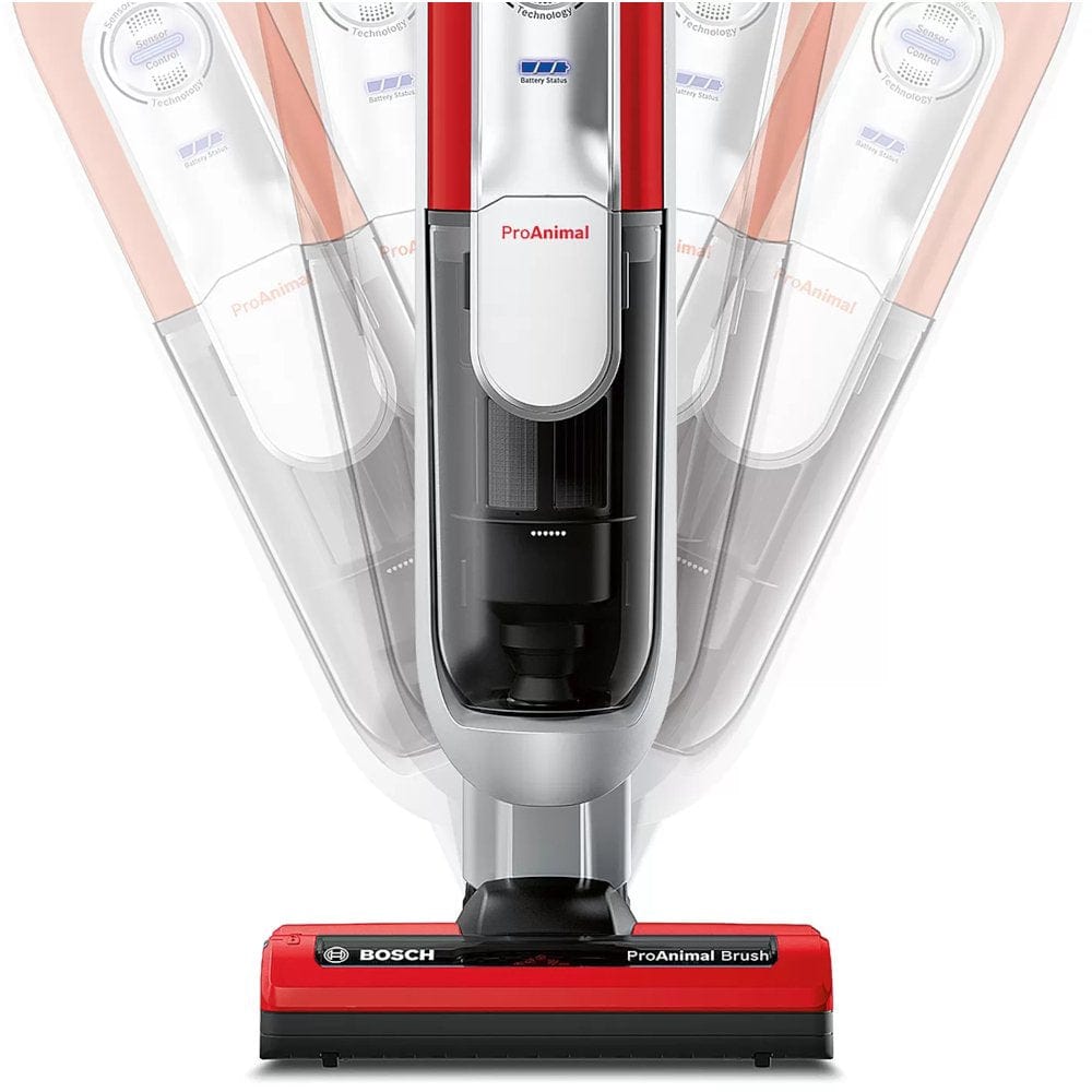 Bosch BCH7PETGB Athlet Serie 8 ProAnimal 32.4V Cordless Vacuum Cleaner, upto 75 minutes runtime Red | Atlantic Electrics