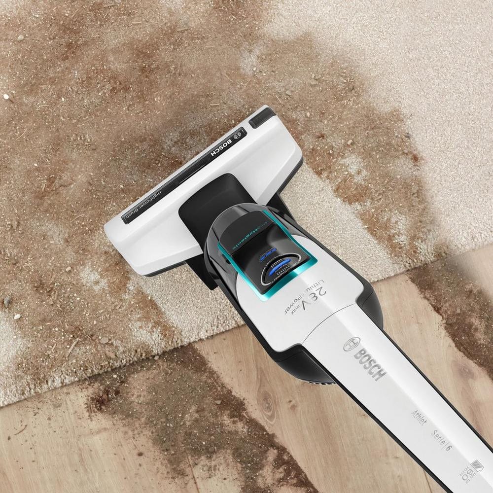 Bosch BCH86HYGGB Serie 6 Athlet ProHygiene Cordless Vacuum Cleaner, White - Atlantic Electrics - 39477757116639 