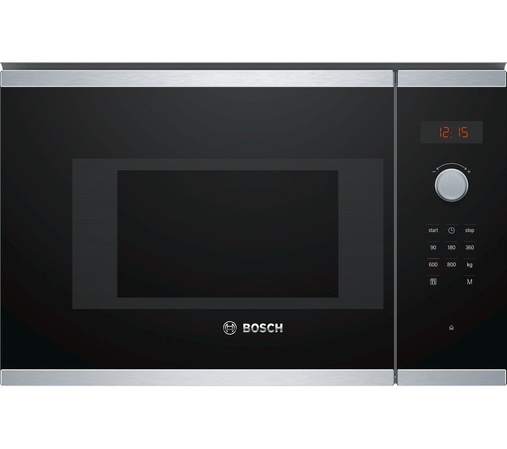 Bosch BFL523MS0B Serie 4 800W 20L Built-in Microwave Oven - Stainless Steel | Atlantic Electrics - 39477756166367 