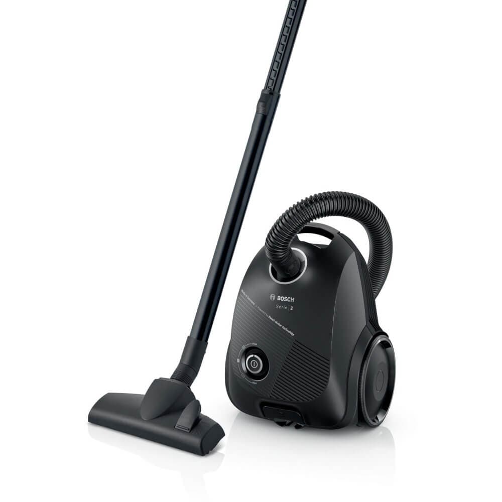 Bosch BGBS2BA1GB Serie 2 ProEco 600W 3kg Bagged Cylinder Vacuum Cleaner Black | Atlantic Electrics - 39477761900767 