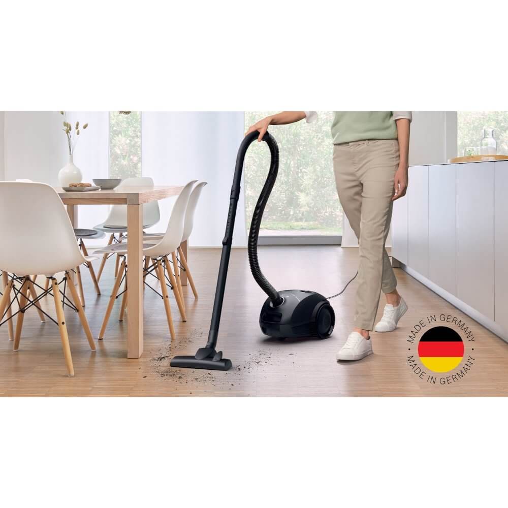 Bosch BGBS2BA1GB Serie 2 ProEco 600W 3kg Bagged Cylinder Vacuum Cleaner Black | Atlantic Electrics - 39477761802463 