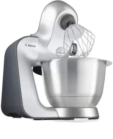 Bosch CreationLine MUM59340GB Stand Mixer with 3.9 Litre Bowl - Silver | Atlantic Electrics - 39915468325087 