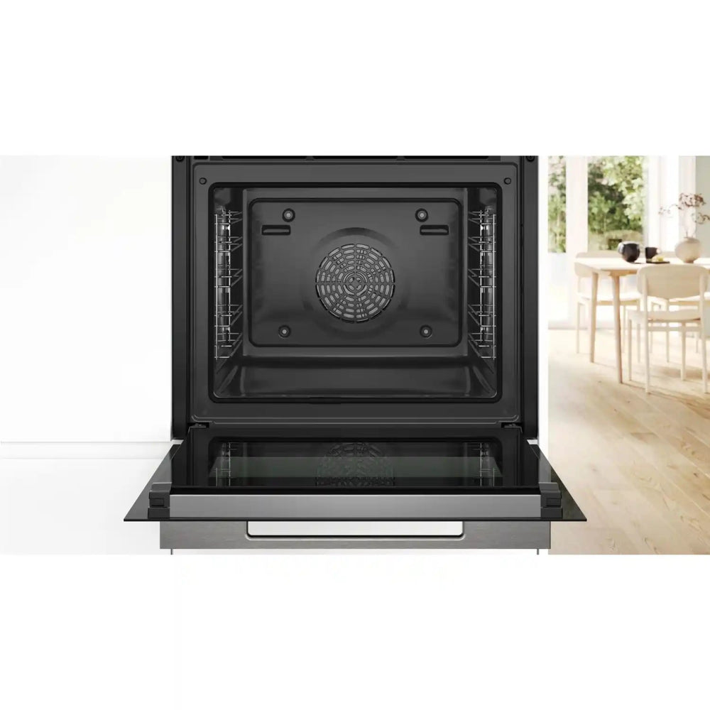 Bosch HBG7741B1B Series 8 Built-In Electric Single Oven in Black 71L - Black | Atlantic Electrics - 40452101636319 