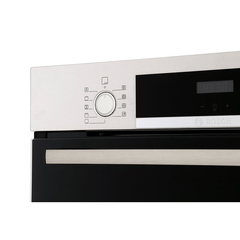 Bosch HBS534BS0B Built In Electric Single Oven with 3D Hot Air - Stainless Steel - A Rated | Atlantic Electrics - 39477764358367 
