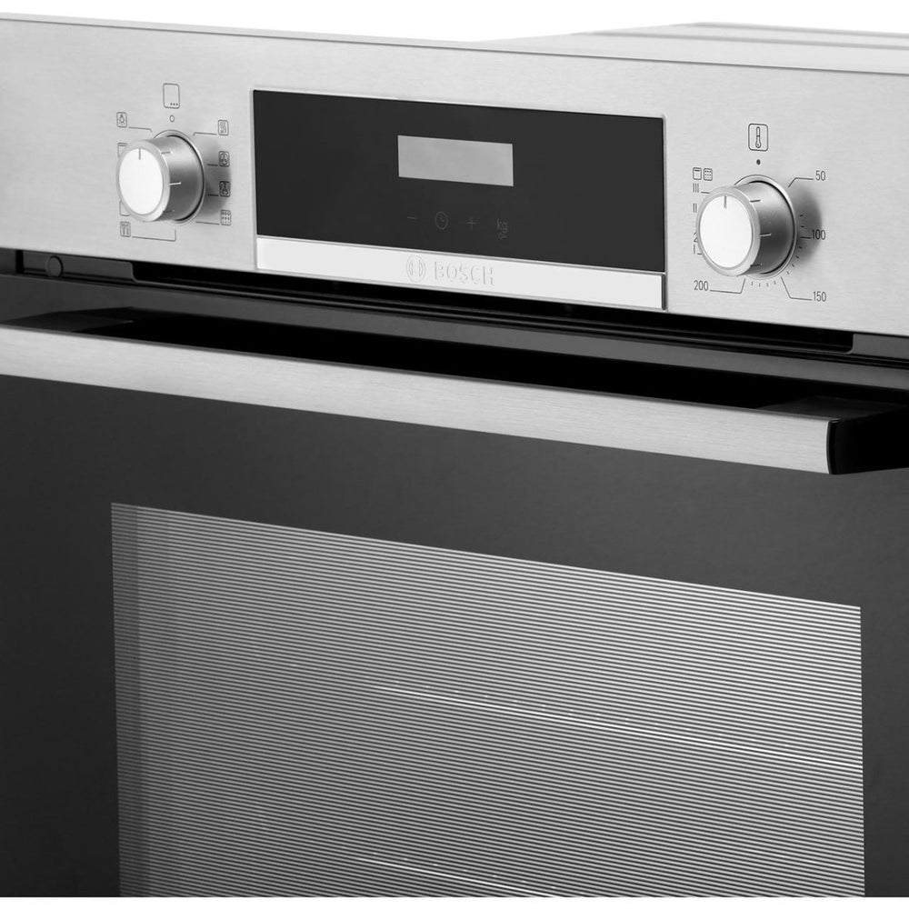 Bosch HBS573BS0B Built In Electric Single Oven with 3D Hot Air - Stainless Steel - A Rated | Atlantic Electrics - 39477763932383 