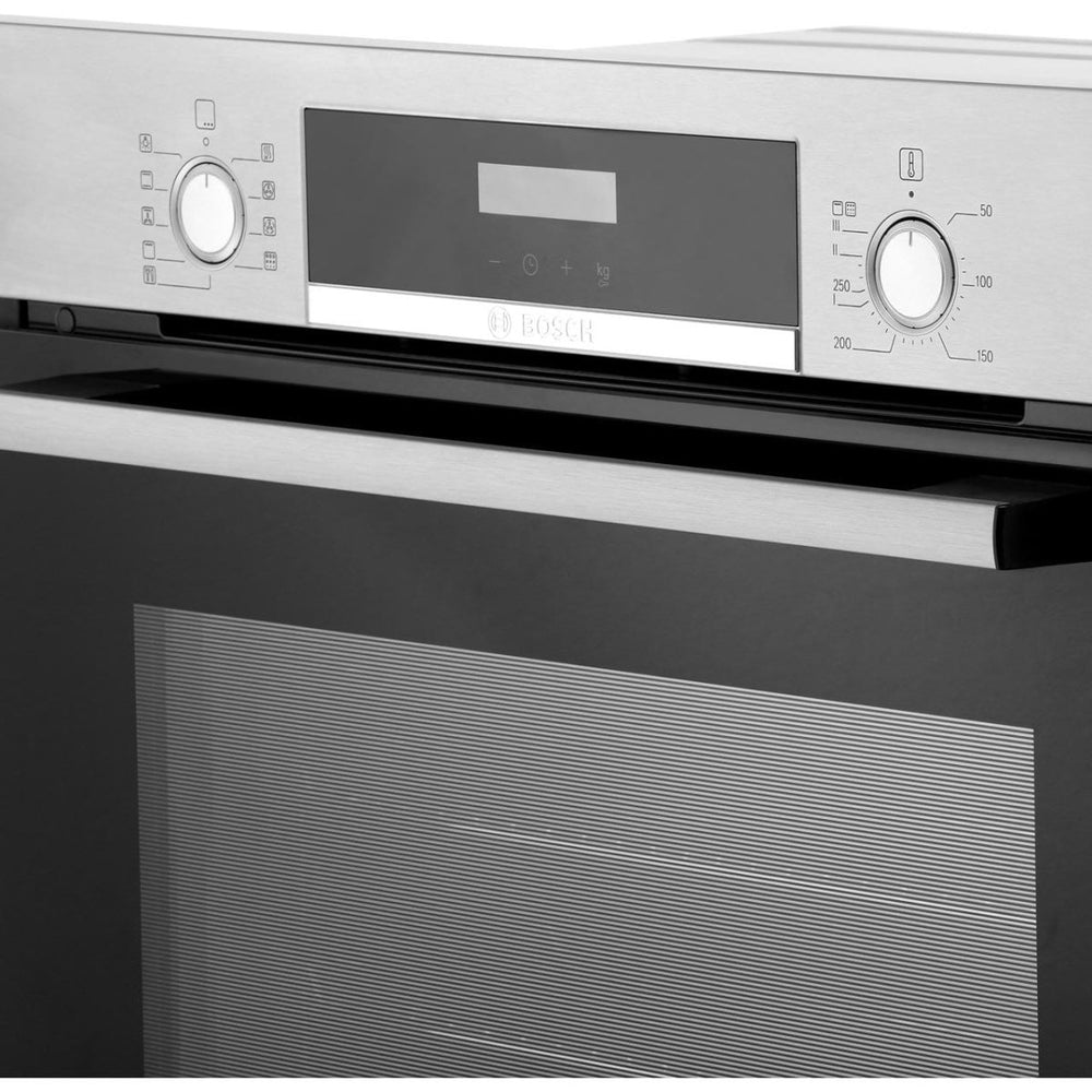 Bosch HBS573BS0B Built In Electric Single Oven with 3D Hot Air - Stainless Steel - A Rated | Atlantic Electrics - 39477763997919 