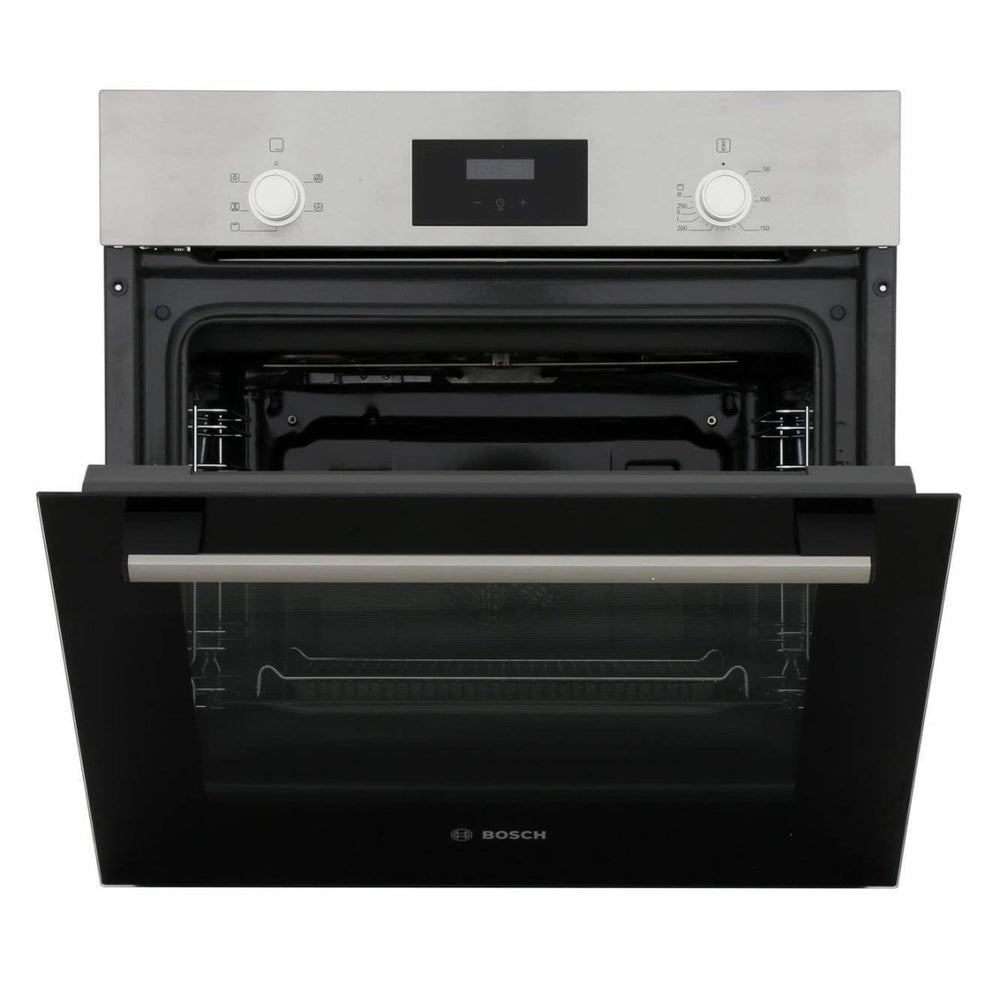Bosch HHF113BR0B Serie 2 Built In Electric Single Oven with 3D Hot Air - Stainless Steel - Atlantic Electrics - 39477766226143 