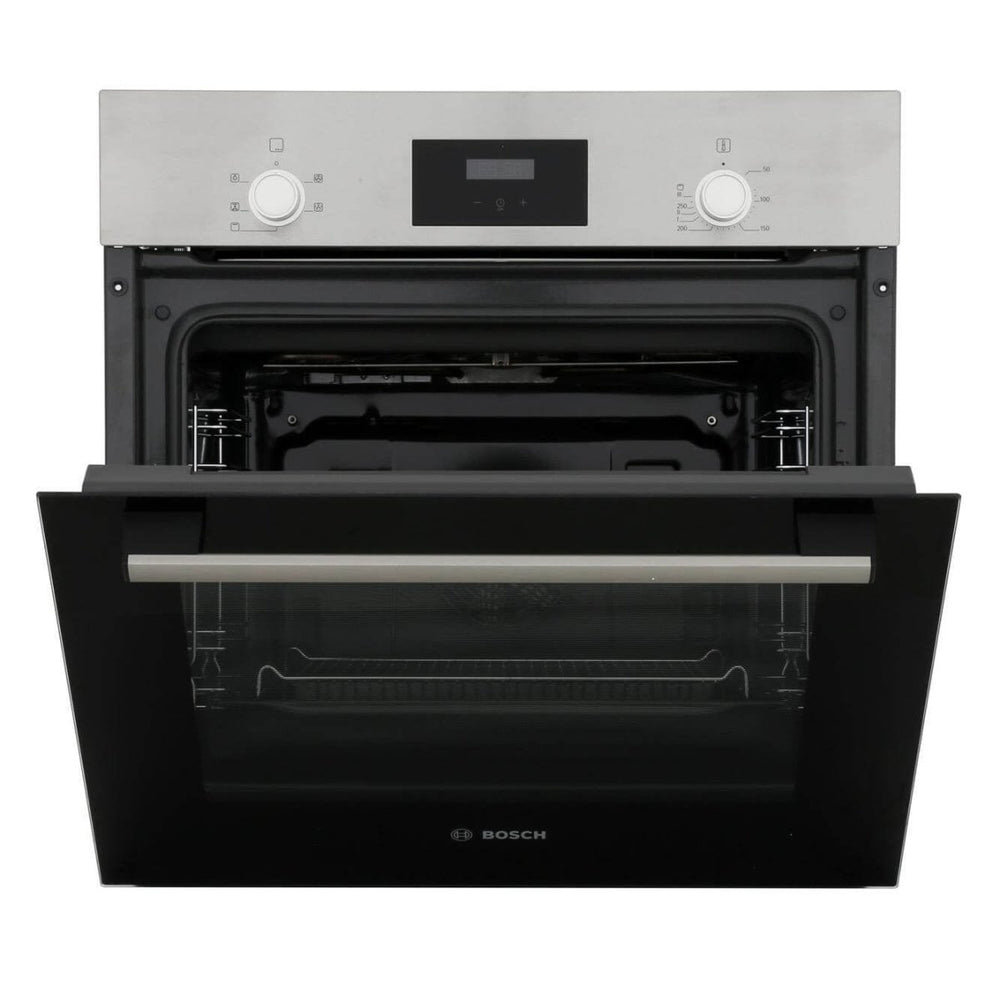 Bosch HHF113BR0B Serie 2 Built In Electric Single Oven with 3D Hot Air - Stainless Steel | Atlantic Electrics - 39477766226143 