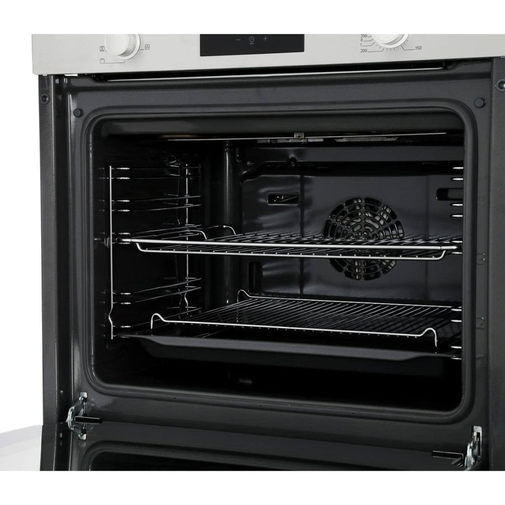 Bosch HHF113BR0B Serie 2 Built In Electric Single Oven with 3D Hot Air - Stainless Steel | Atlantic Electrics - 39477766291679 