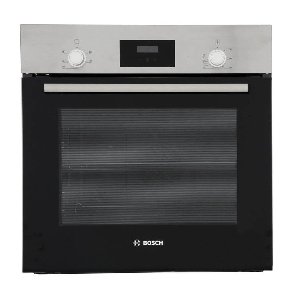 Bosch HHF113BR0B Serie 2 Built In Electric Single Oven with 3D Hot Air - Stainless Steel - Atlantic Electrics - 39477766029535 